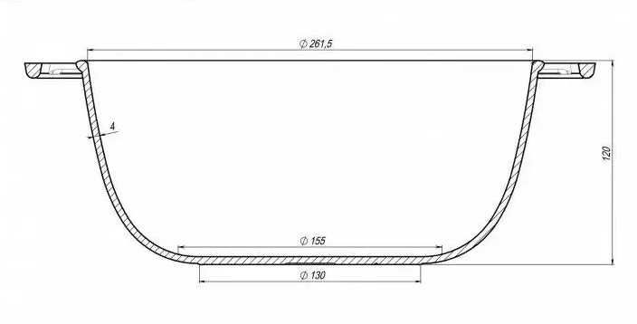 Чугунный казанок / кастрюля / котелок на 6 л с крышкой - сковородой