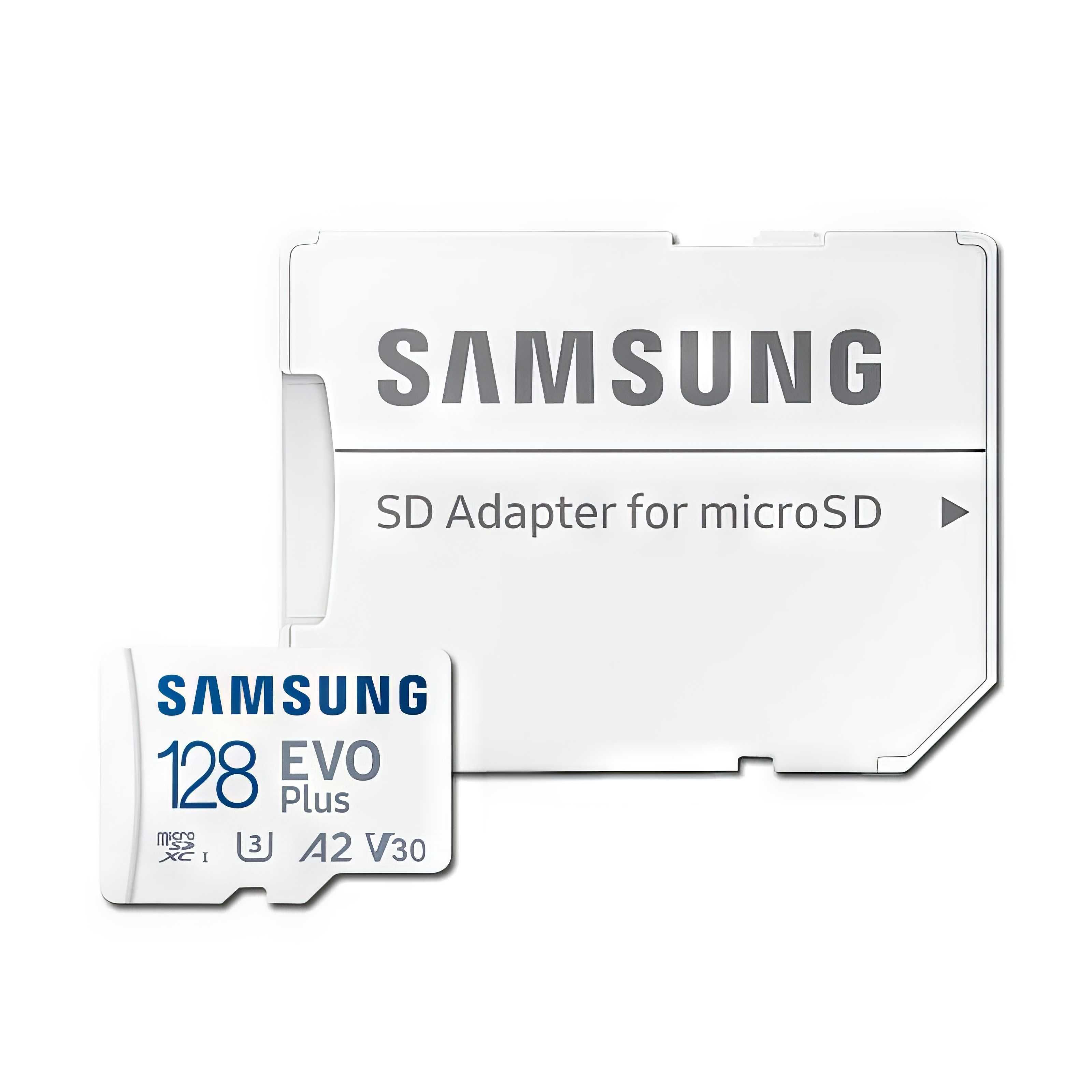 Карта памяти SAMSUNG EVO PLUS 64/128 ГБ, MicroSD накопитель