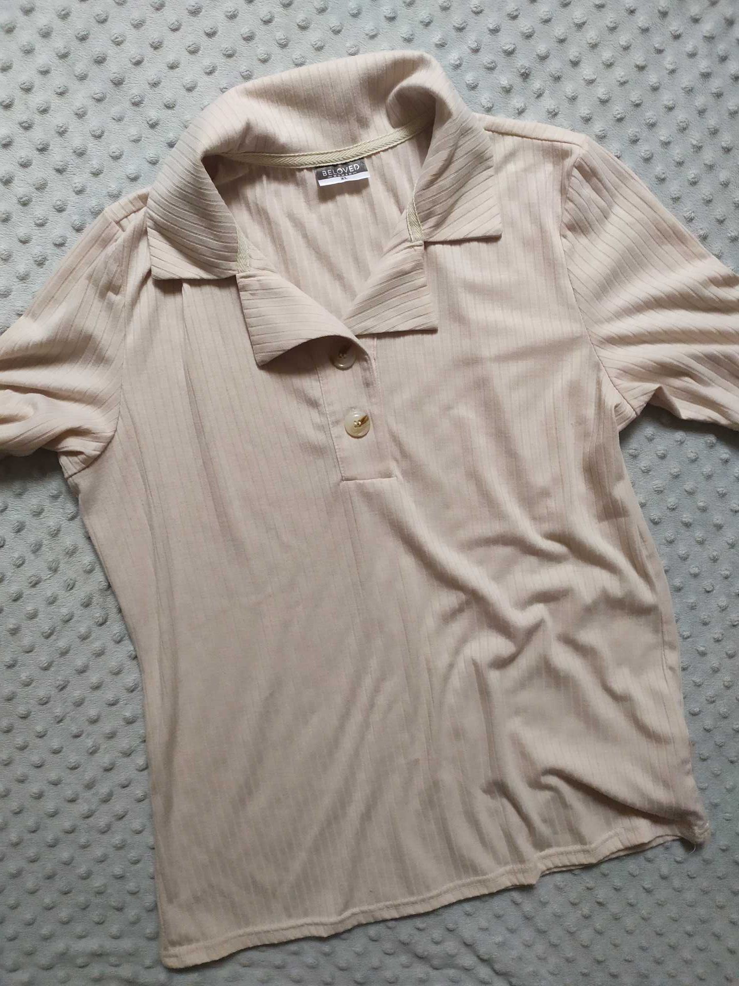 Bluzka damska sweterkowa Beloved Woman XL beżowa