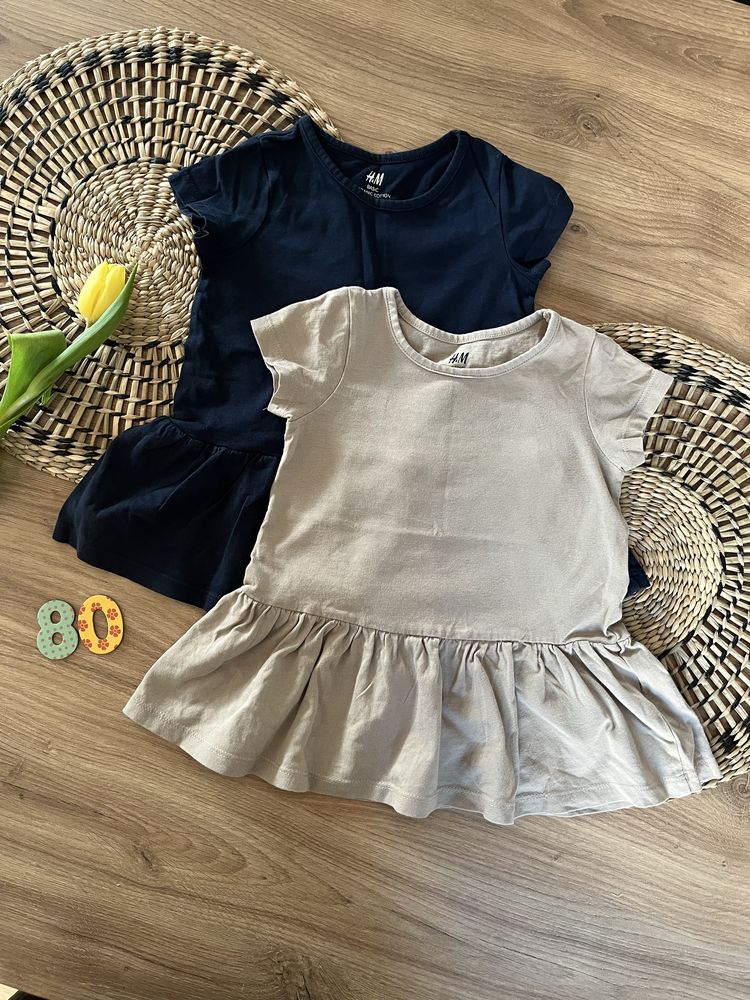 2x sukienka h&m r. 80