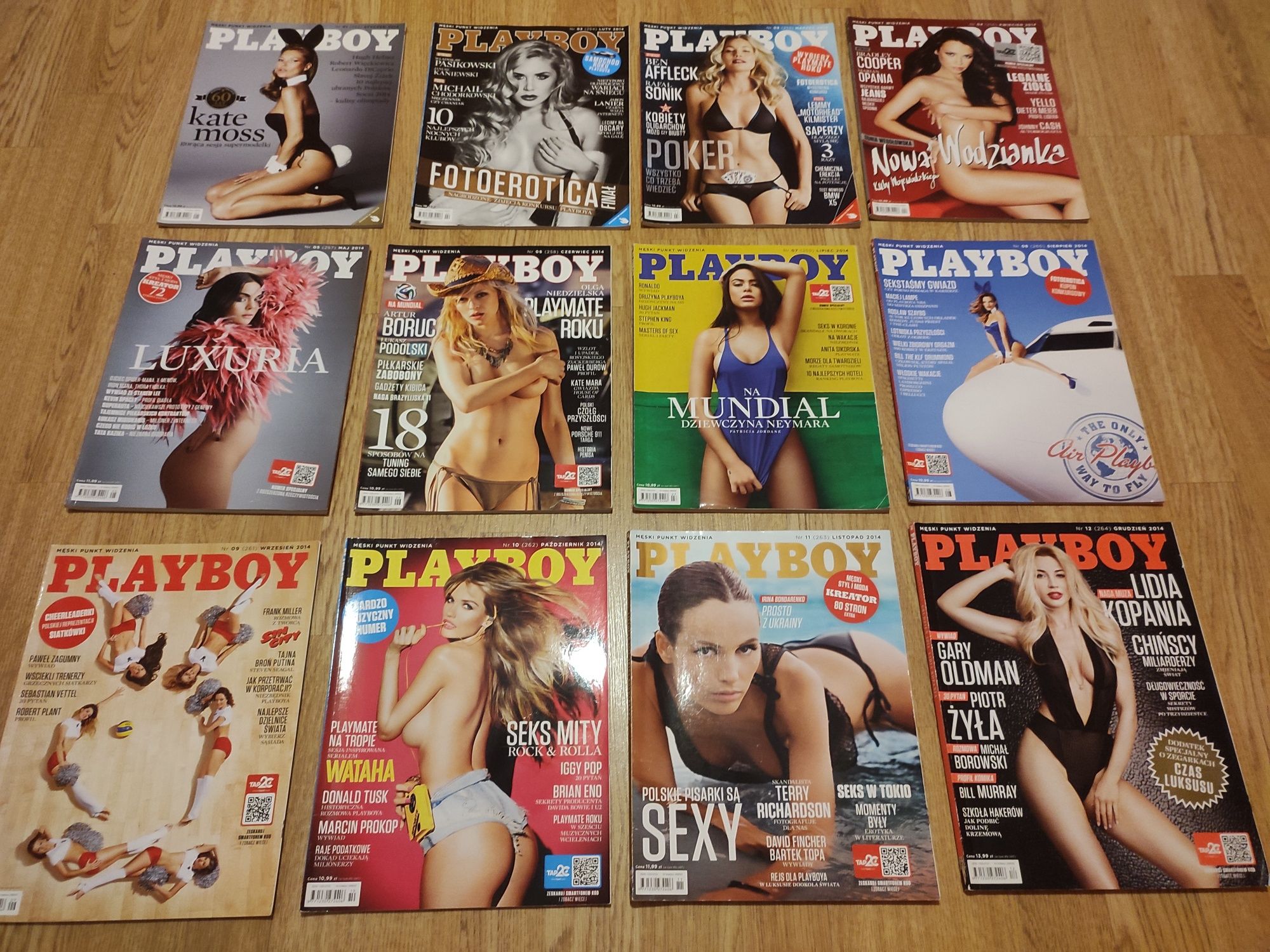 Playboy magazyn cały rocznik 2014