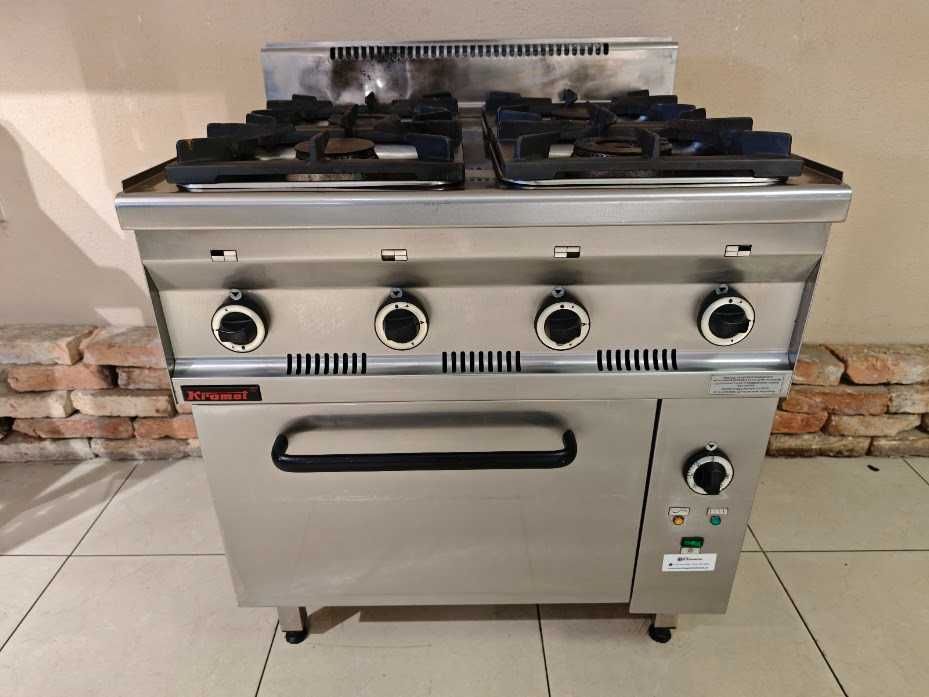 Kromet Kuchnia gastronomiczna gazowa LPG 27KW z piekarnikiem