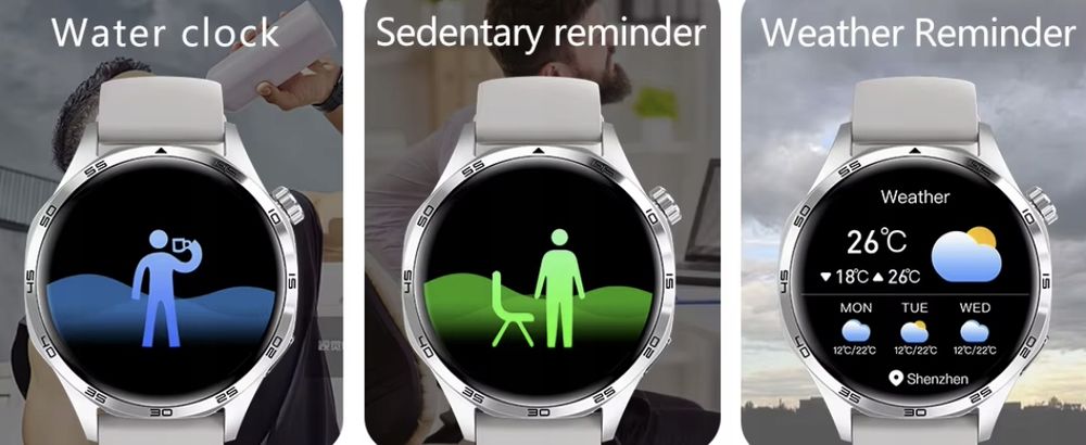 Smartwatch Gt5 Pro Amoled 46 Mm Czarna Koperta 2 Paski W Zestawie