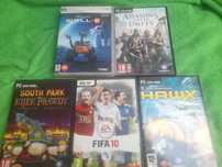 GRY komputerowe na PC komplet 5 sztuk FIFA 10 WALL-E