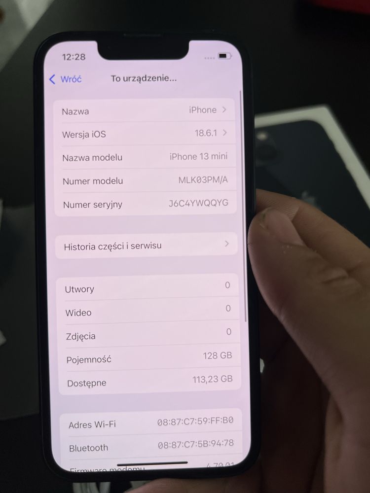 Iphone 13 mini stan idealny czarny