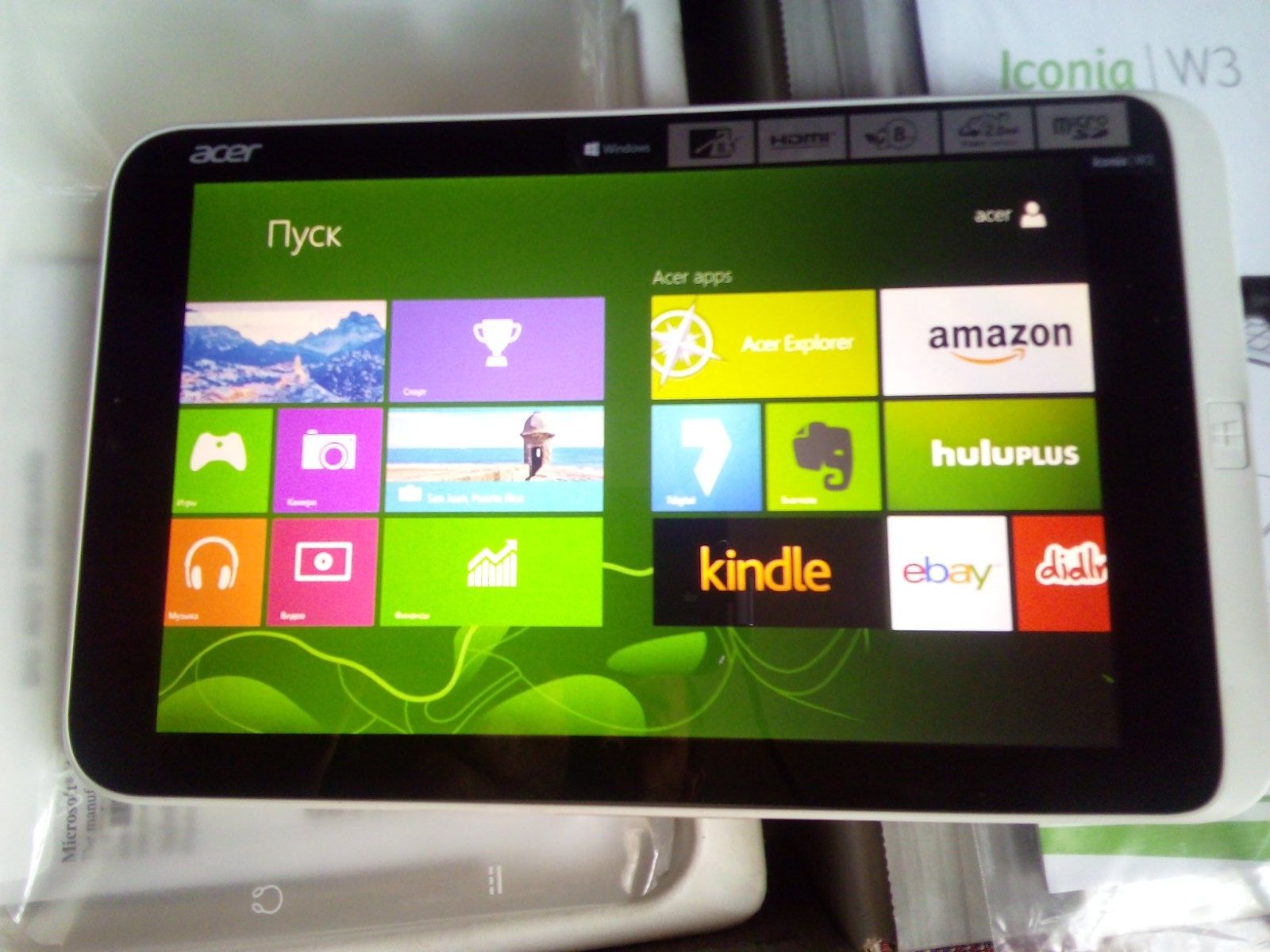 Продажа планшета на windows 8