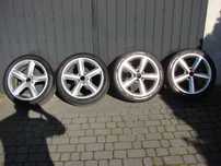 Felgi 18"5x112 z oponami Hankok 245/45/18