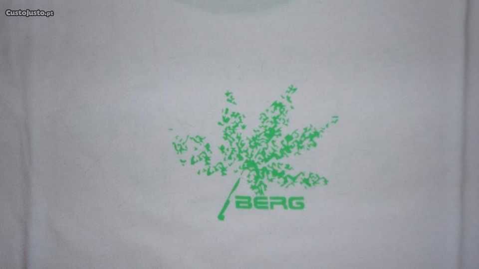 T-shirt de homem branca Berg