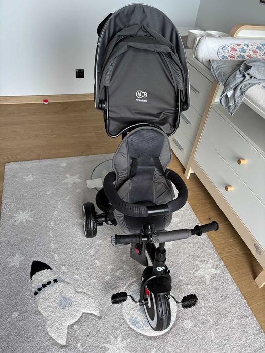 Kinderkraft, Aston, rowerek trójkołowy, Malachite Grey