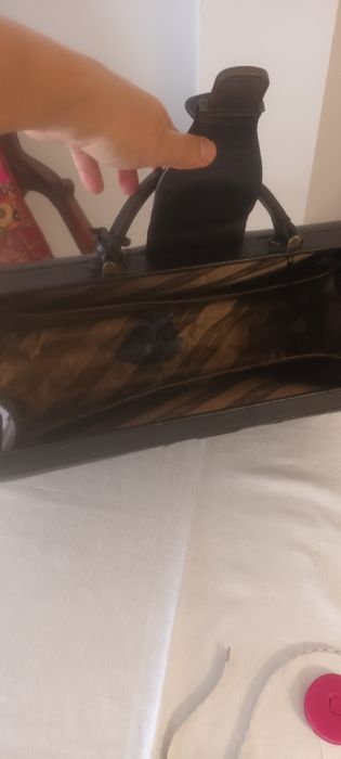 Pasta executiva preta em couro