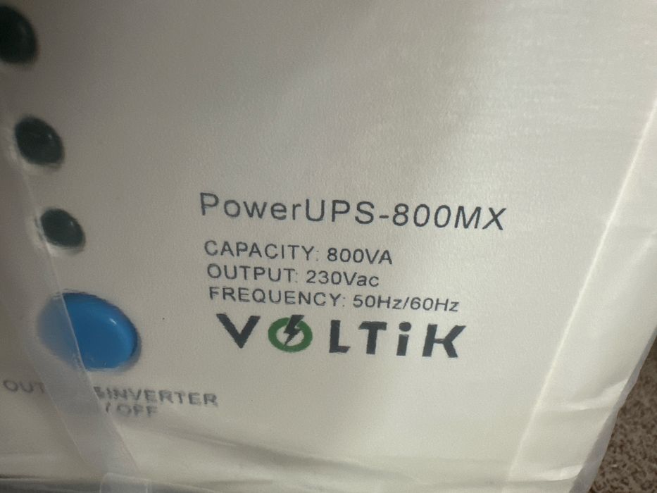 Комплект ДБЖ VOLTIK UPS-800VA з акумулятором OPTI AGM 100Ah