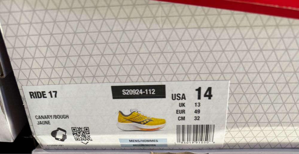 Кросівки бігові saucony ride 17 sport running 49 сітка спортивні сауко