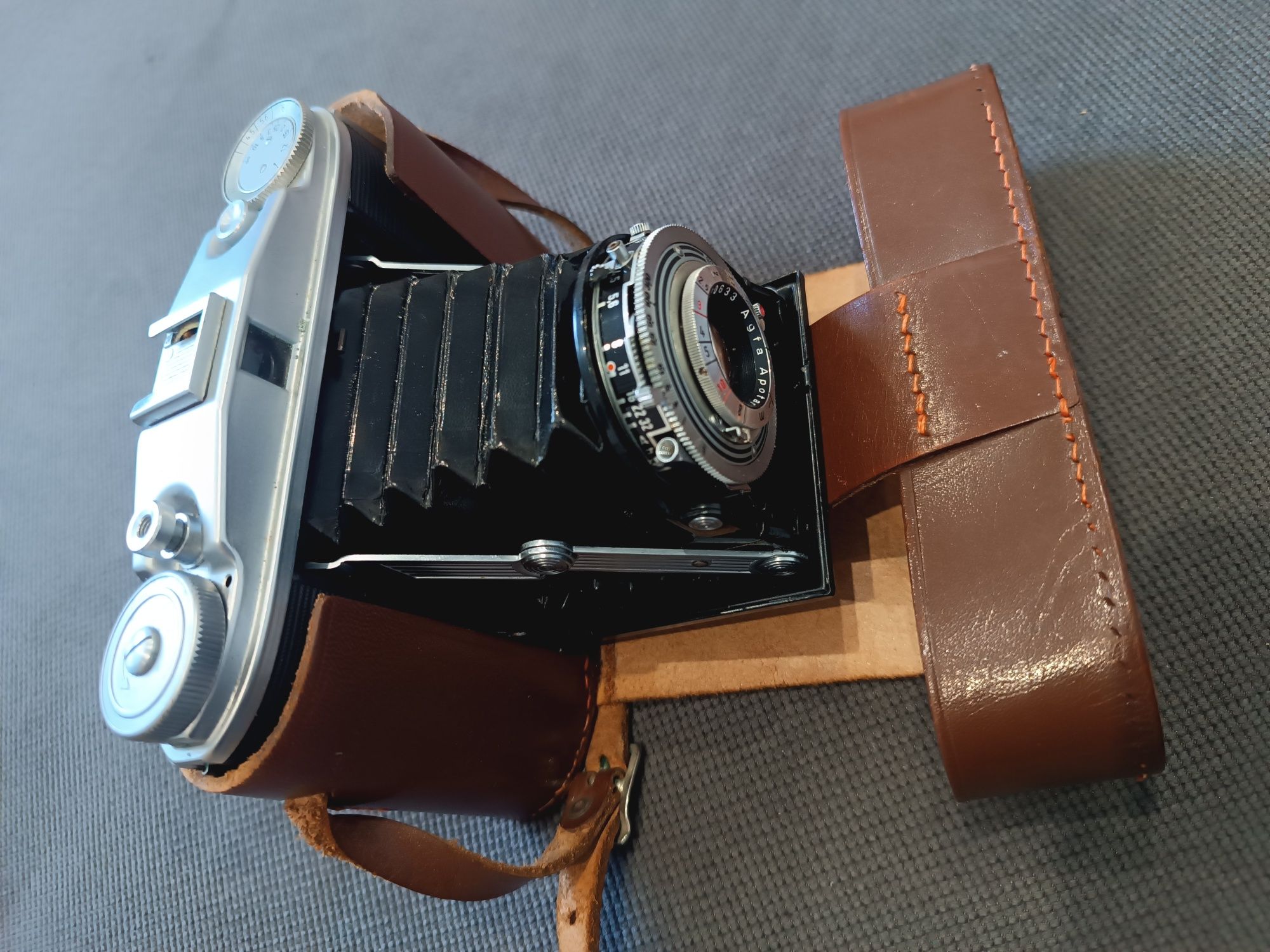 Agfa Isolette II aparat średnioformatowy 6×6 z mieszkiem kolekcjonersk