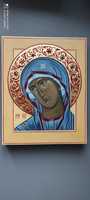 Ikona Matki Bożej z kamieniami-ręcznie pisana