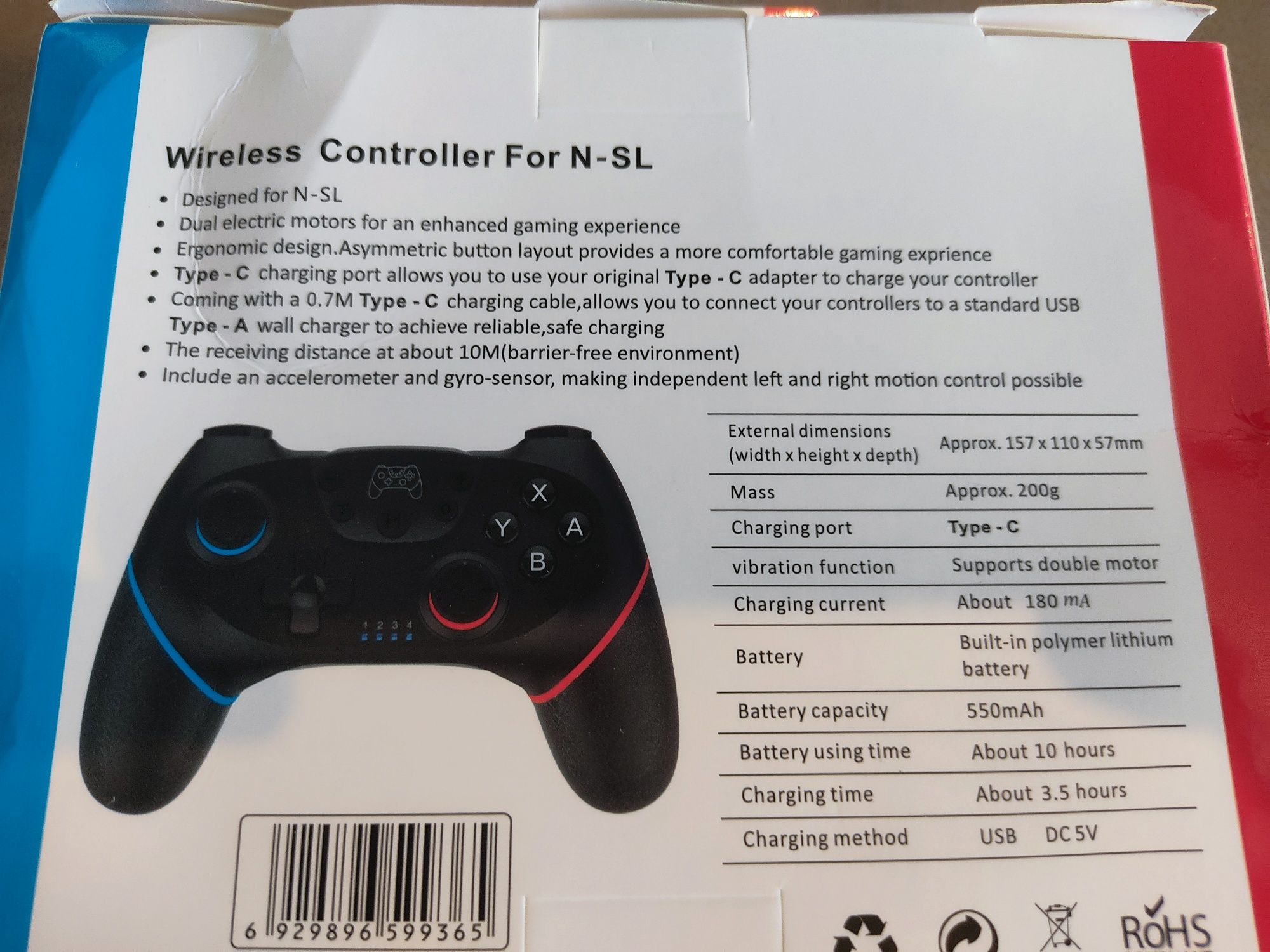 Comando compatível nintendo switch