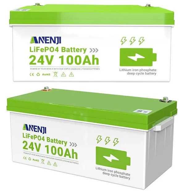 Під замовлення Нові LiFePo4 24V 100aH акумулятори залізофосфатні