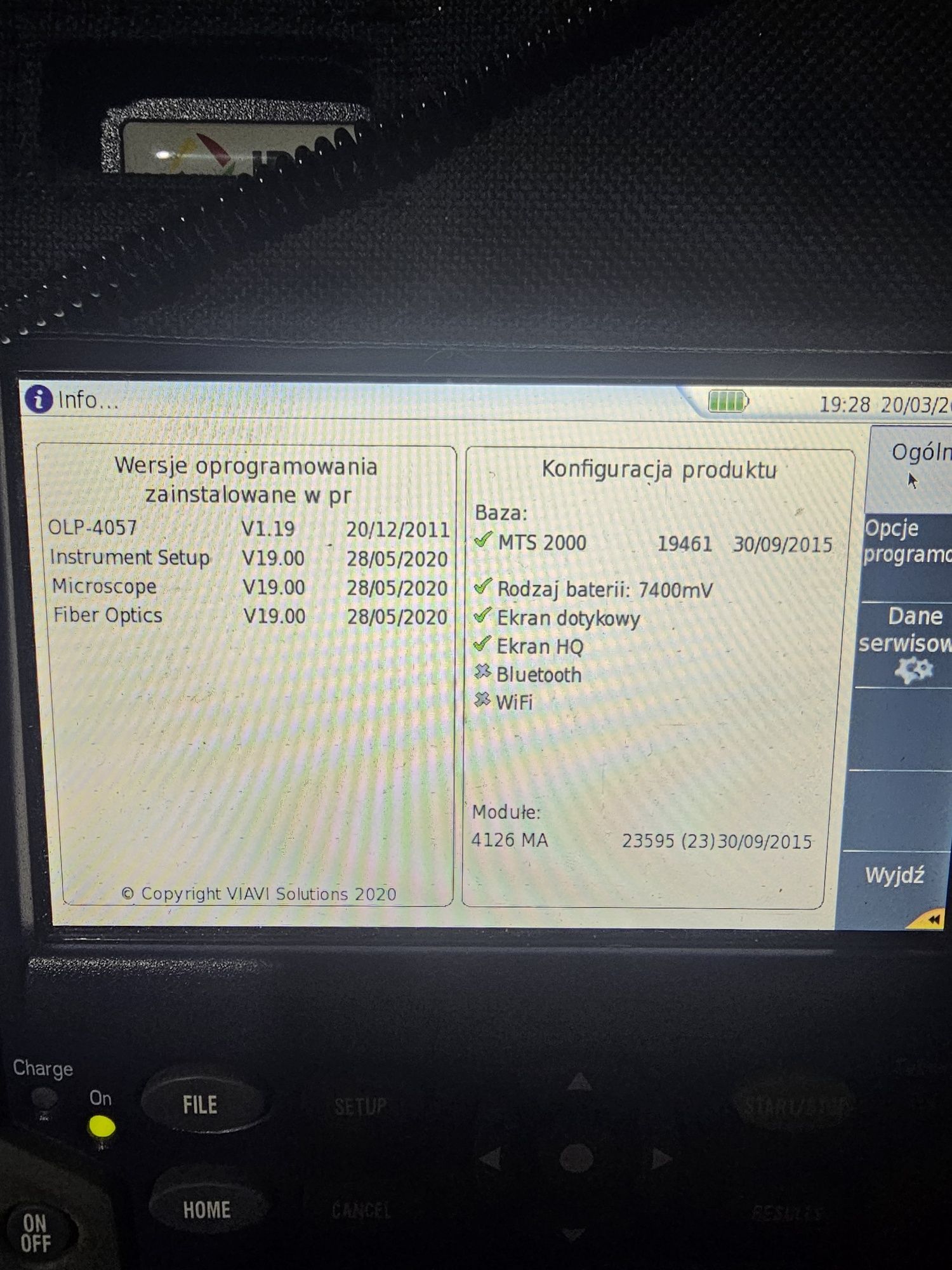 Reflektometr optyczny jdsu mts2000 exfo,fujikura,viavi,fitel,sumitomo