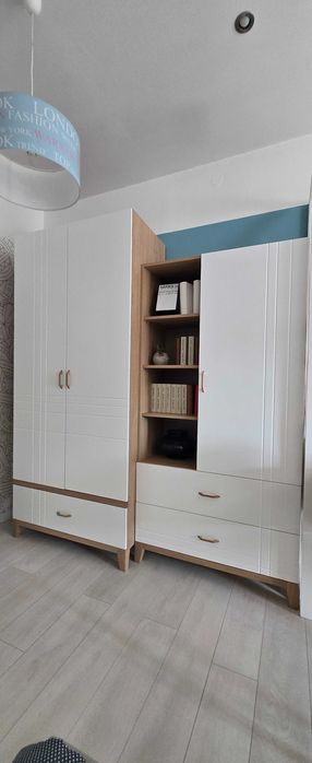 MEBLIK Scandi Hygge Oak szafa regał