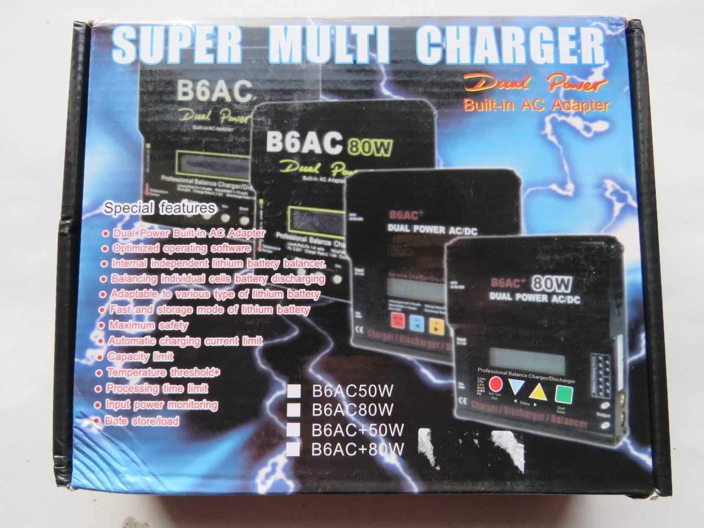 Super Multi Carregador inteligente B6AC 80W; Dual Power