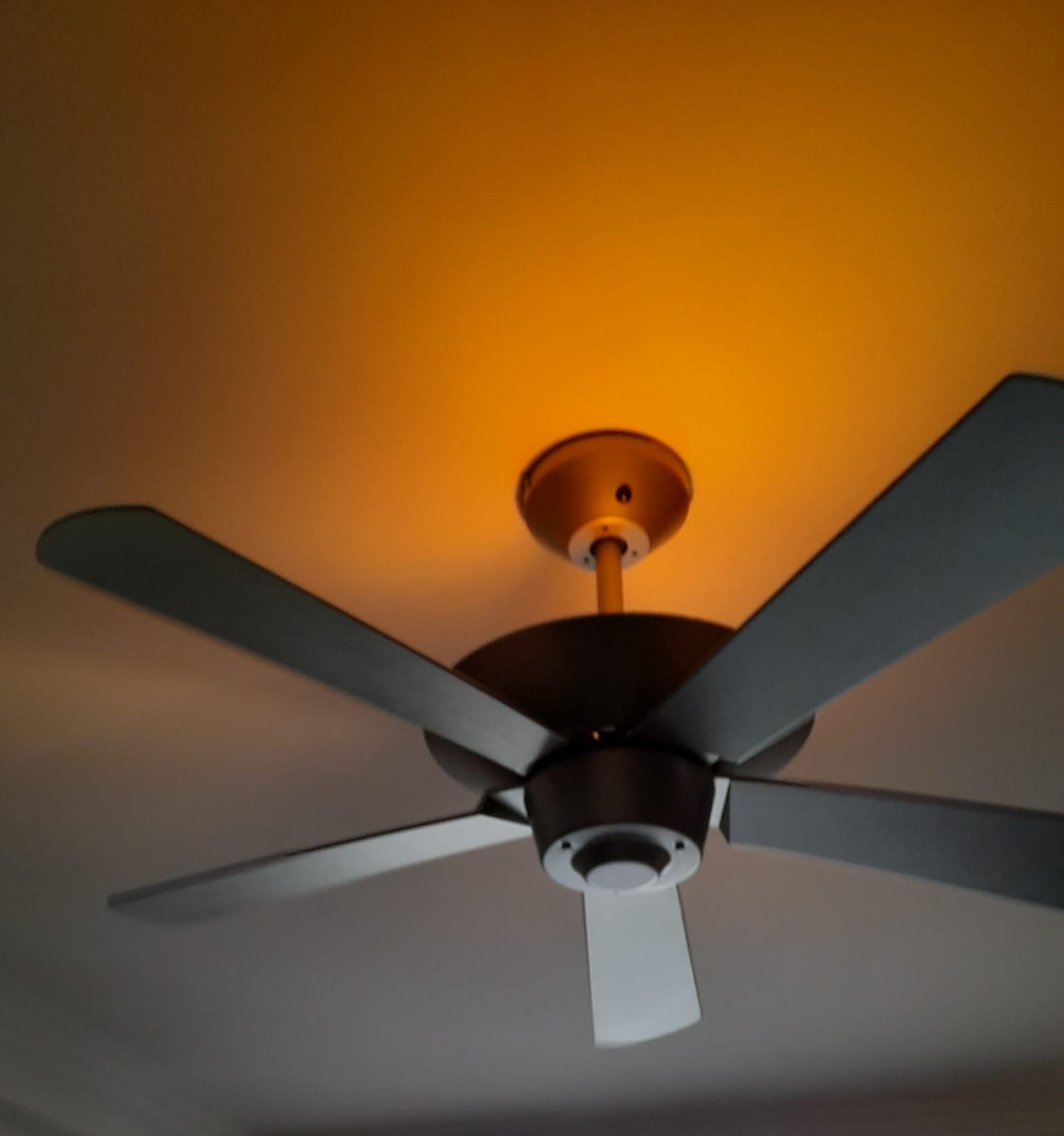 Ventoinha de teto com luz e comando.