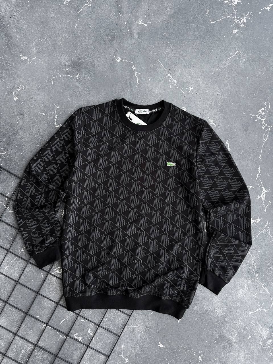Новый свитшот лакоста мужской (с-ххл) Кофта Lacoste Monogram стильная