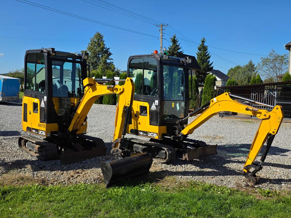 mini koparka JCB 16 C-1 okazja 2018 r sprowadzone serwis 1 wł. 2 łyżki