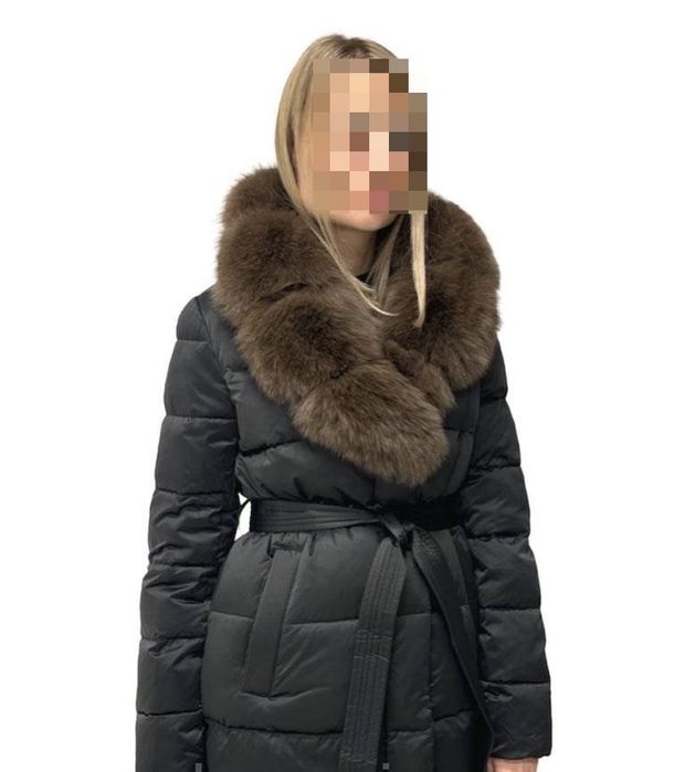 Курточка подовжена з хутром