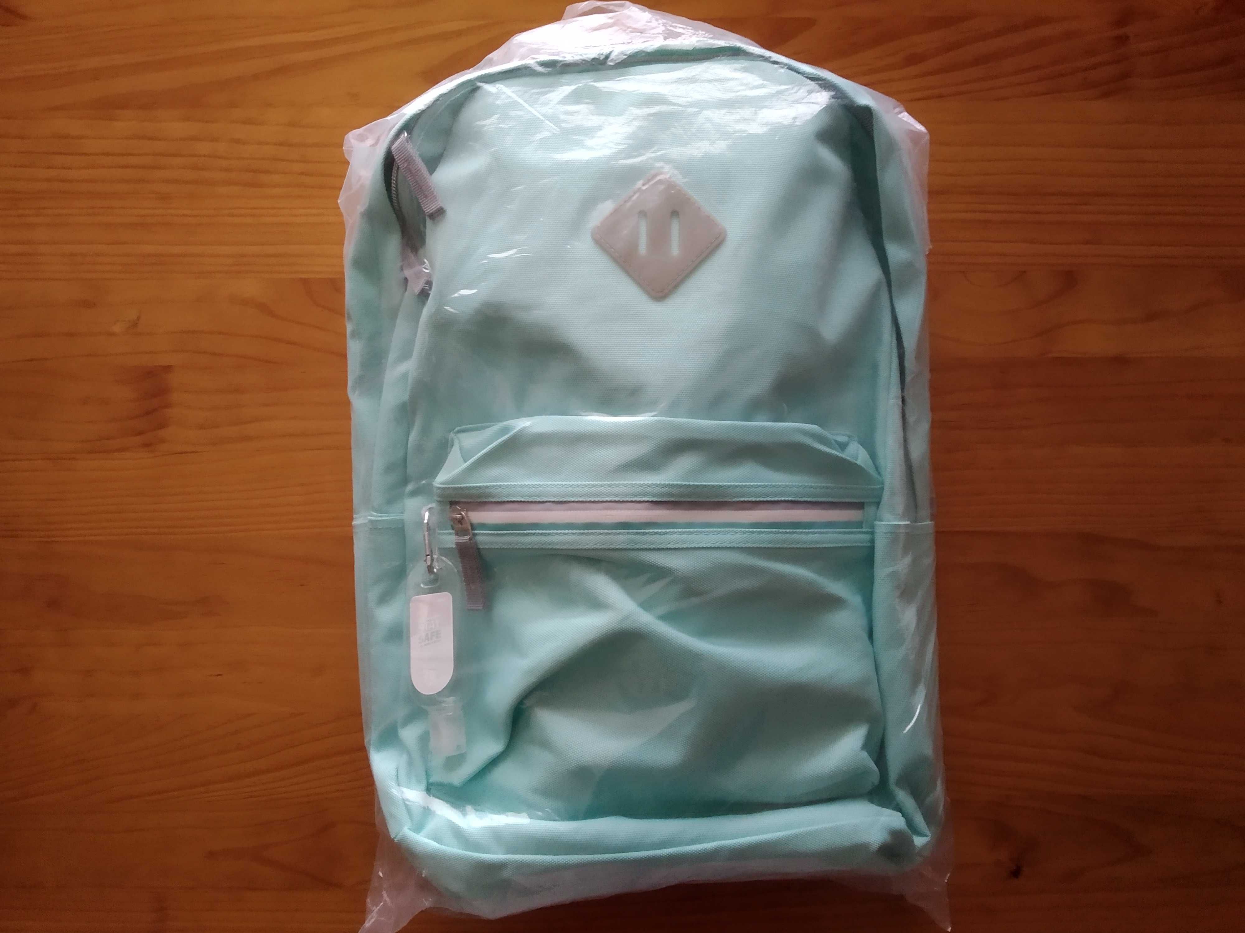 (NOVO, PORTES GRÁTIS) Mochila e Estojo FIRMO Re.Cycling Mint - Pastel