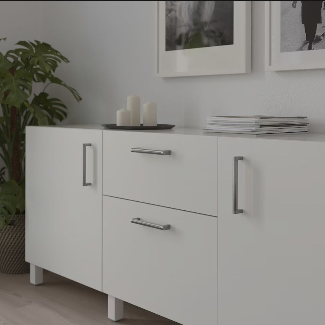 Puxadores para moveis em aço inox IKEA ORRNÄS Novo Embalado