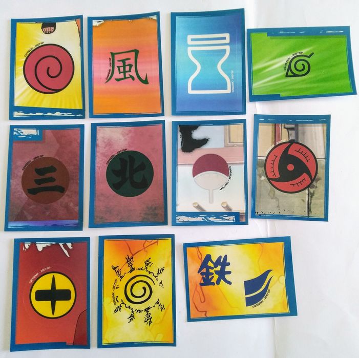 Cromos Naruto Shippuden (símbolos) novos.