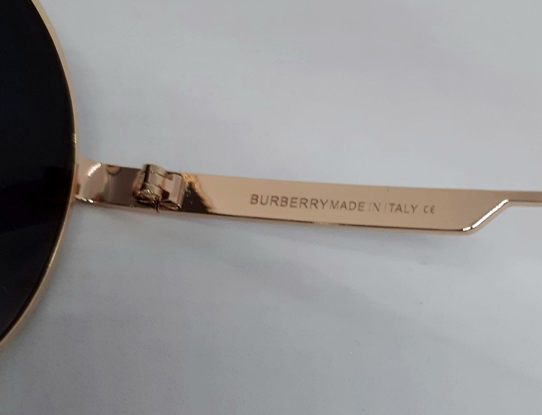 Burberry модные брендовые женские очки серый градиент в золотом металл