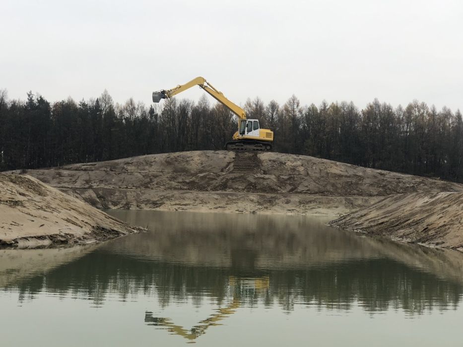 Koparka long rozbiórki czyszczenie kopanie odmulanie stawów