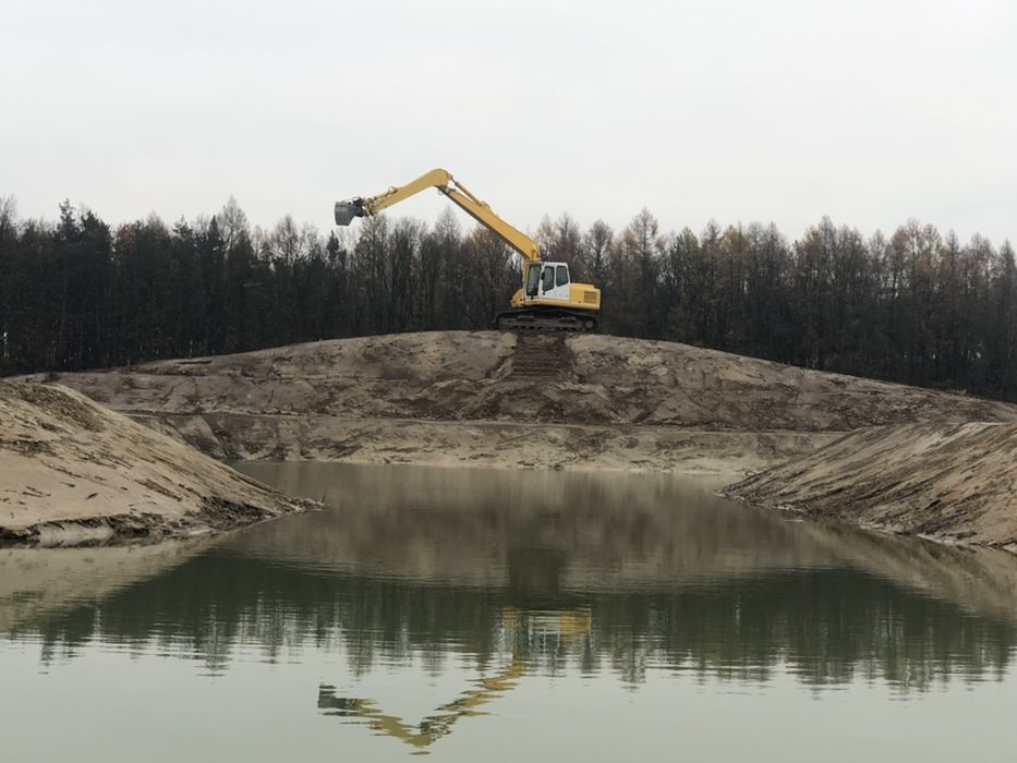 Koparka long bagrowanie czyszczenie kopanie odmulanie stawów