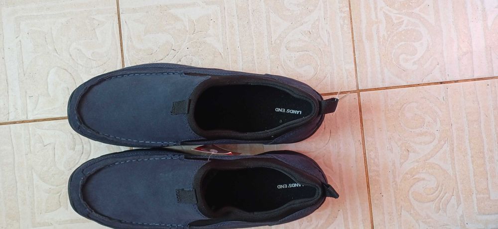 Замшеві мокасини сліпони Lands' End All Weather Slip-On нові 47 розмір