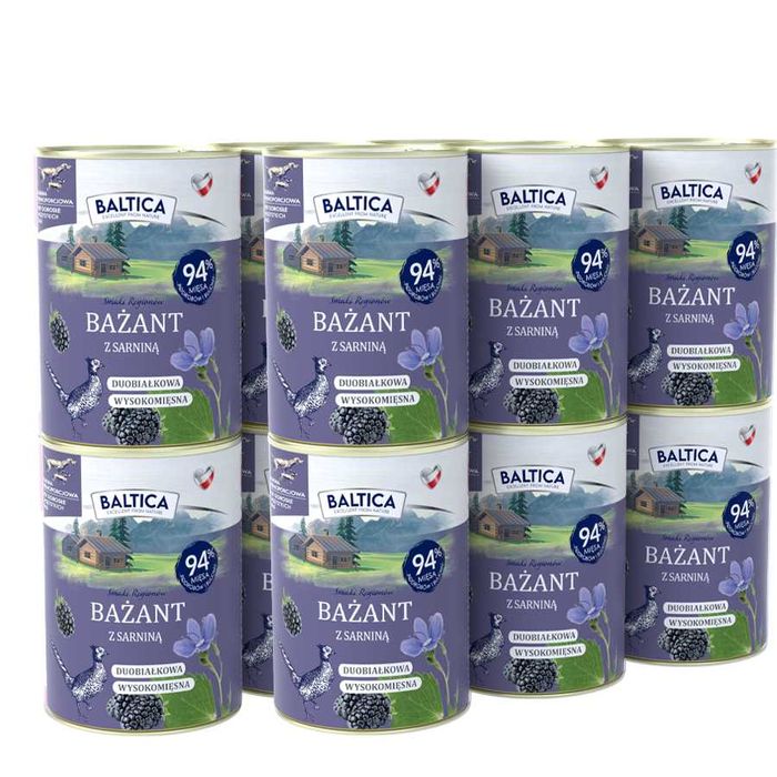 Baltica Karma mokra Bażant z sarniną 6x400g
