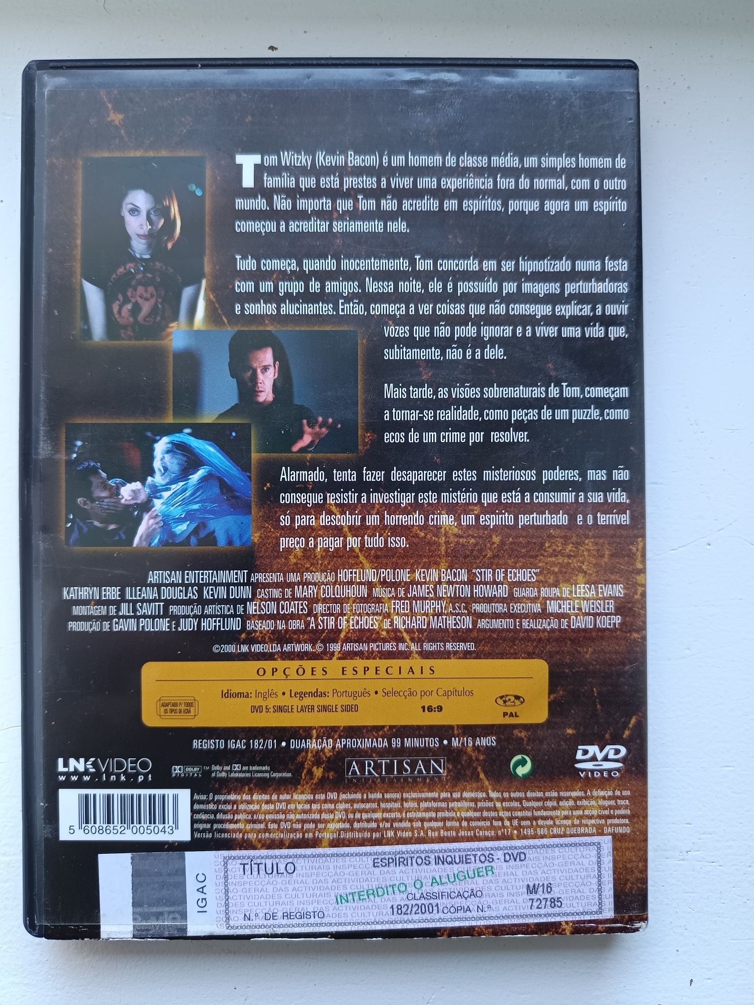 DVD espíritos inquietos