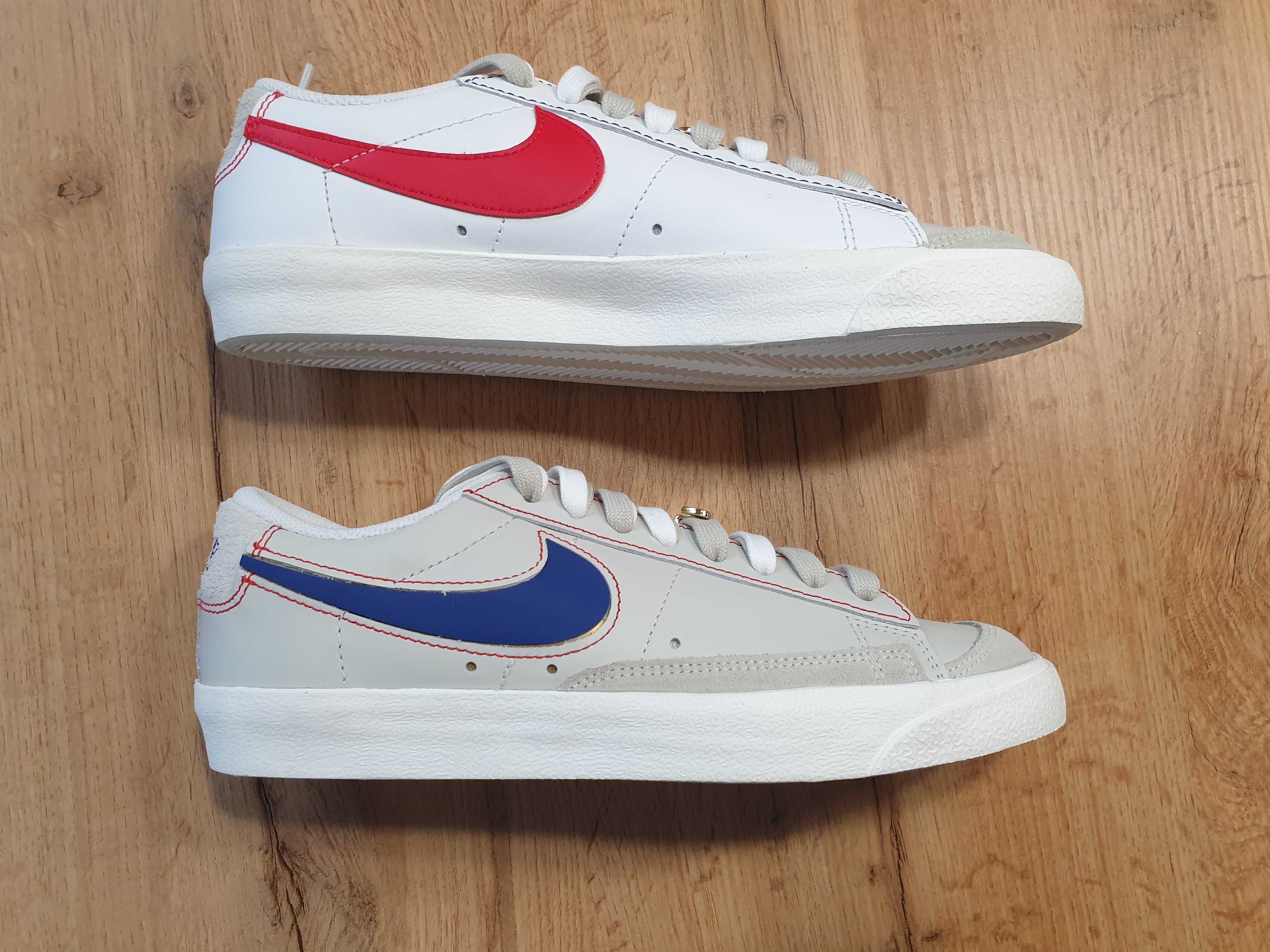 Buty Nike Blazer Low'77 PRM, skóra, zamsz, rozmiar 40