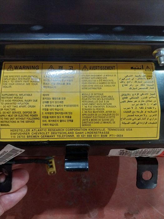 Подушка безопасности авео т250