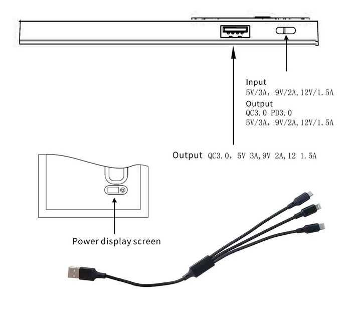 Painel Solar Dobrável com Bateria 13000mah