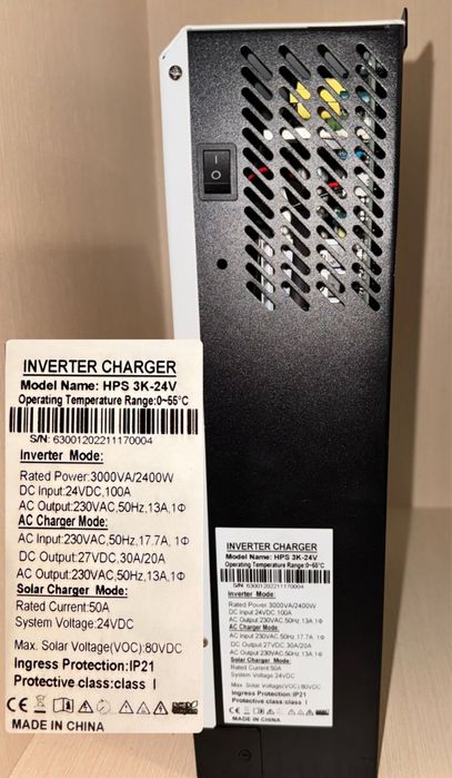Продам гібридний інвертор HPS  3K-24V