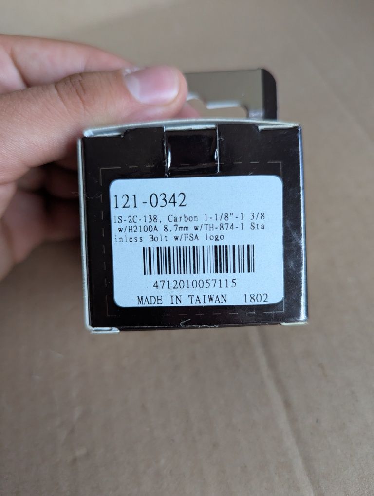 FSA Orbit IS 138 Carbon zintegrowany zestaw sterowy, 1,1/8-1,3/8"