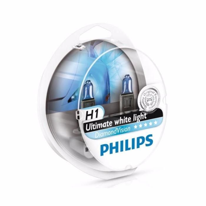 Lâmpadas Brancas PHILIPS Diamond Vision 5000K H1/H3/H4/H7/H11/HB3/HB4