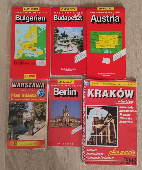 Zestaw starych map, planów miasta -zobacz!