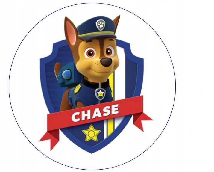 opłatek na tort psi patrol chase 20cm