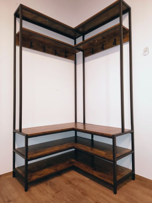 Wieszak narożny loft
