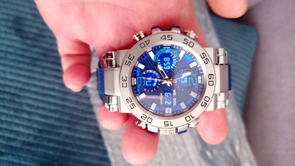 Годинник DualDisplay "WeeCool W-822" 5 bar (50 m)