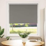 Vidaxl Roleta Zaciemniająca Szara 105X130Cm Szerokość Tkaniny 100,7Cm