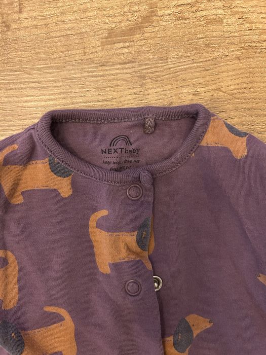 Pajacyk Next Baby - fioletowy, rozmiar 56