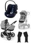 Cybex Eos Lux Wózek Głęboko-Spacerowy Stone Grey + Cybex Cloud G