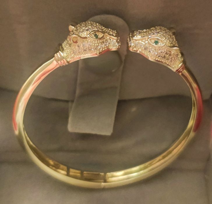 Pulseira banhada ouro 18k Leopardo